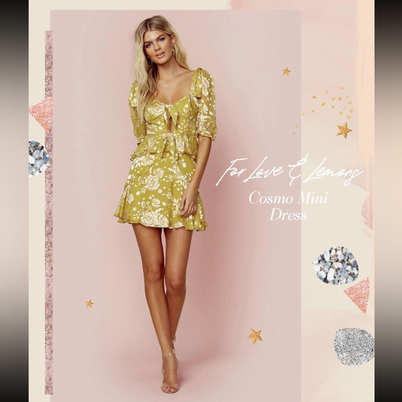 NWT For Love & Lemons Cosmo Mini Dress - Picture 5 of 12